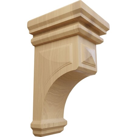 Ekena Millwork 5"W x 5 3/4"D x 10"H Medium Woodruff Wood Corbel, Cherry CORW05X05X10WFCH